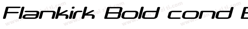 Flankirk Bold cond B字体转换